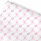 New Baby Wrapping Paper Pink Footprints