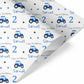 Birthday Wrapping Paper Blue Tractor