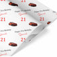 Red Racing Sports Car Wrapping Paper