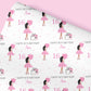 Personalised Birthday Gift Wrap Girl Pink Dress