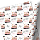 Graduation Gift Wrapping Paper Pink Book Stack