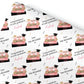 Graduation Gift Wrapping Paper Pink Book Stack