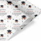Graduation Wrapping Paper Scroll & Mortar