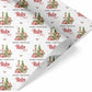 Christmas Wrapping Paper Teddy Candy Cane Lane Girl