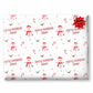 Christmas Wrapping Paper Red Snowman