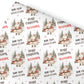 Personalised Christmas Gift Wrapping Paper – Rustic Santa Claus