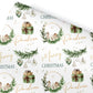 Christmas Gift Wrapping Paper –  Personalised Gift Wrap Roll - Rustic House Bauble