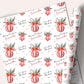Personalised Christmas Gift Wrapping Paper – Red Candy Stripe Christmas Bauble