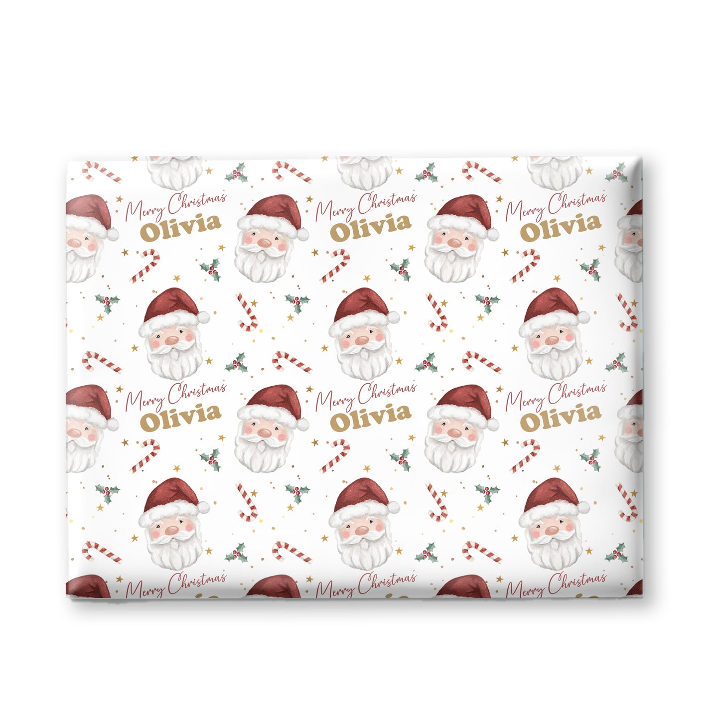 Christmas Wrapping Paper Santa Claus, Gift Wrap Roll for Children