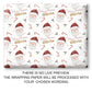 Christmas Wrapping Paper Santa Claus, Gift Wrap Roll for Children