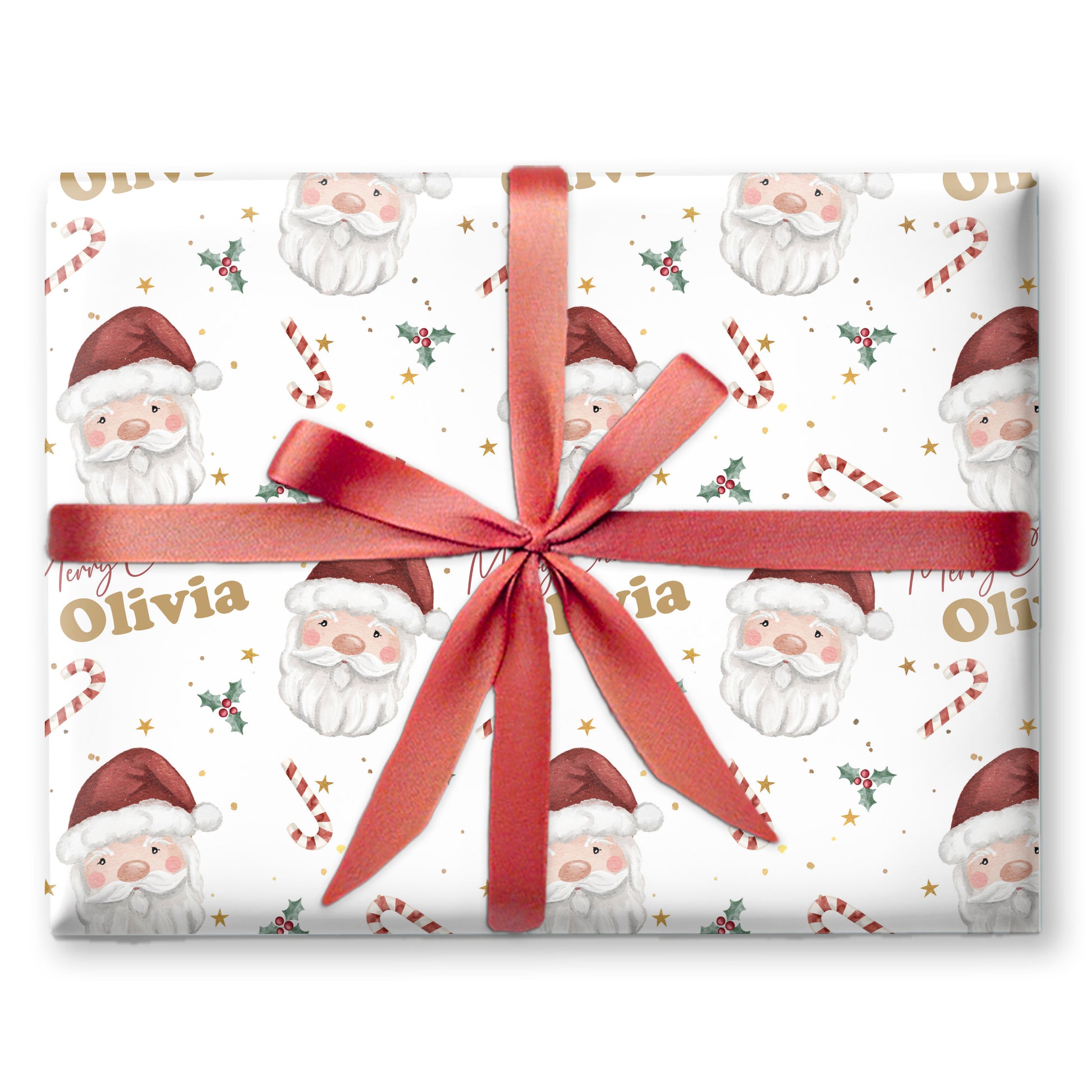 Christmas Wrapping Paper Santa Claus, Gift Wrap Roll for Children