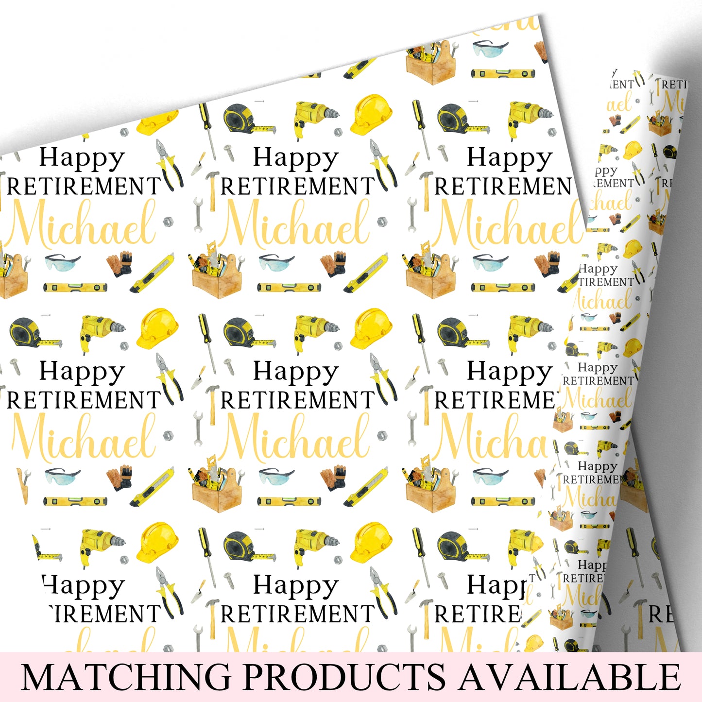 Congratulations on your Retirement Gift Wrapping Paper - Diy Tools