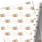 Christmas Gift Wrapping Paper –  Personalised Gift Wrap Roll - Pink Teddy Bear
