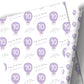 Birthday Gift Wrapping Paper –  Personalised Children's Gift Wrap Roll - Lilac Heart Balloon