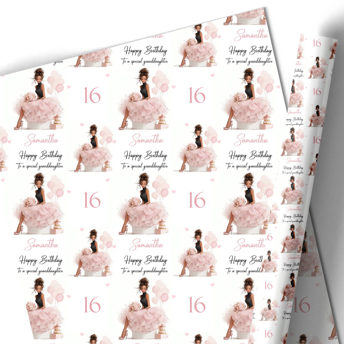 Personalised Birthday Wrapping Paper for Her