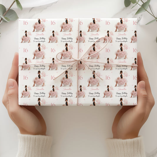 Personalised Birthday Wrapping Paper for Her
