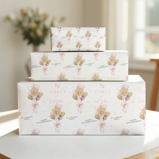 Personalised Birthday Wrapping Paper For Her