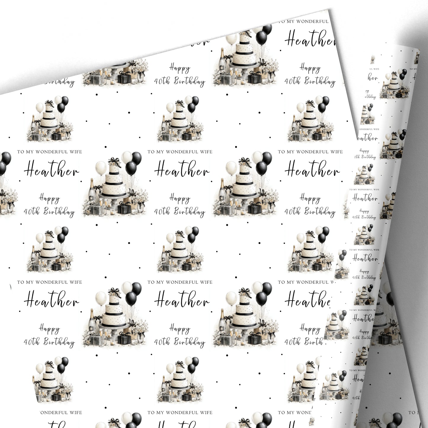 Personalised Birthday Wrapping Paper For Her