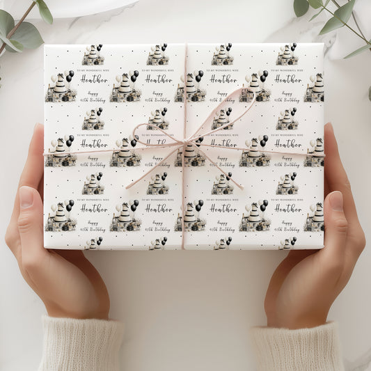 Personalised Birthday Wrapping Paper For Her