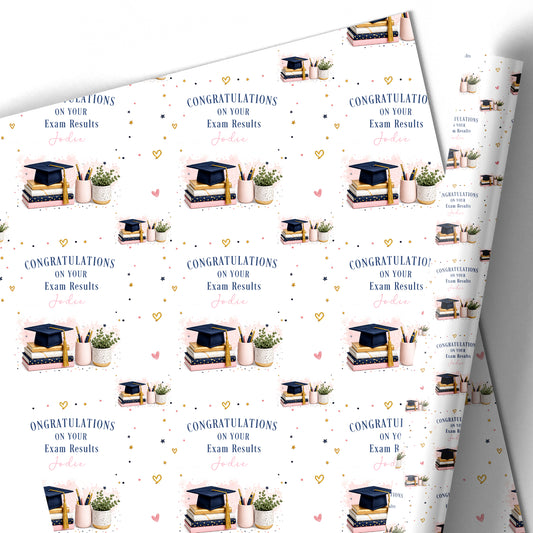 Personalised Exam GCSE Results Wrapping Paper