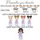 Personalised Girl's School Water Bottle Lilac Gingham Summer Dress Girl
