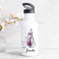 Personalised Water Bottle With Straw Pink Golf Bag