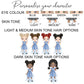 Personalised Girl's School Water Bottle Navy Gingham Summer Dress Girl