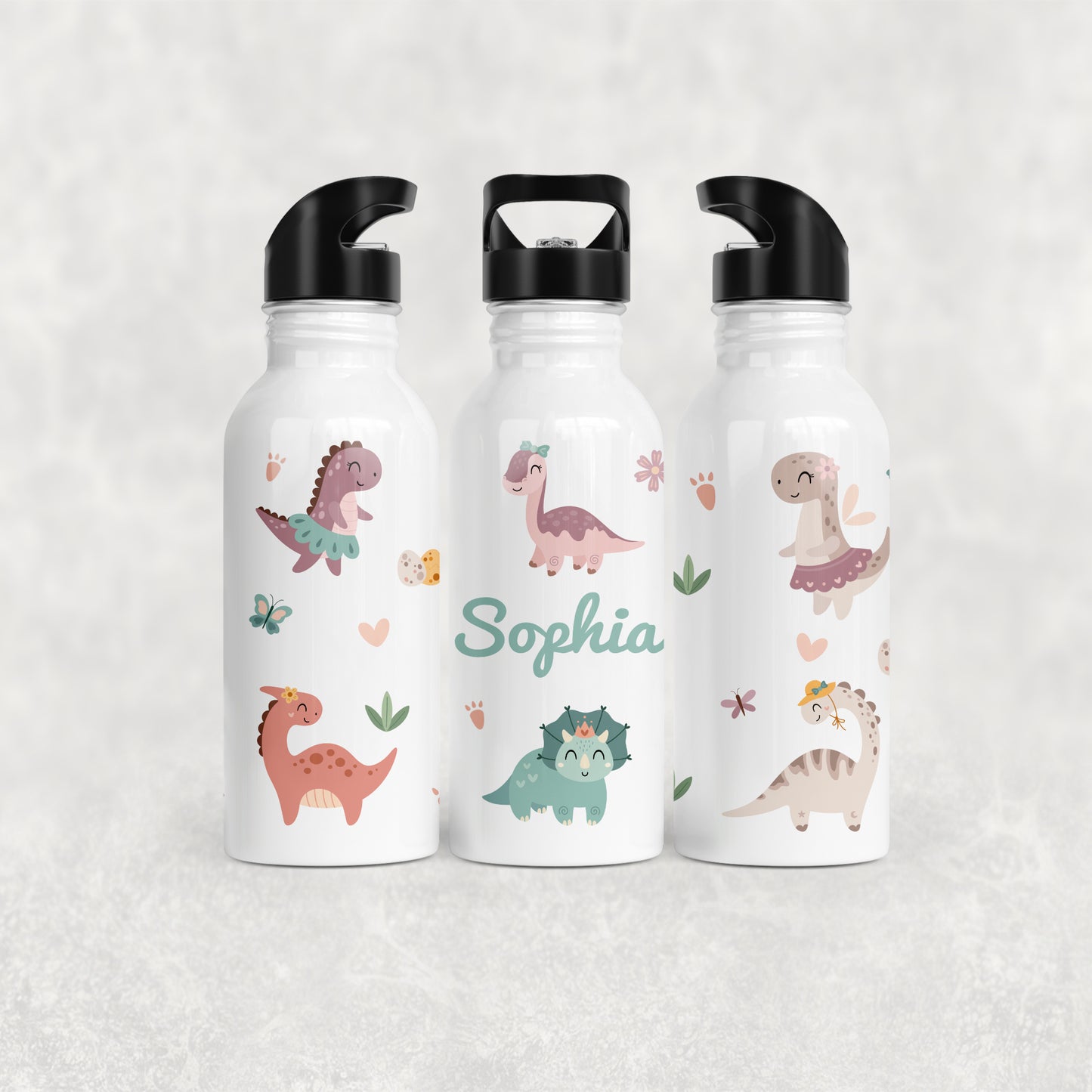 Pesonalised School, Nursery Snack Lunch Box Dinosaurs