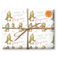 Childrens Gift Wrap Wrapping Paper, Cute Dinosaurs, Personalised Boys and Girls Paper, Gift Wrap for Him Her