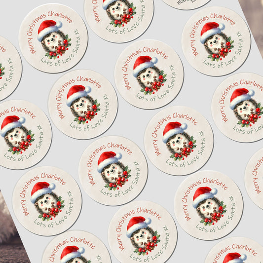 Personalised Christmas Stickers for Gift Present Wrapping Tags