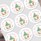 Personalised Christmas Stickers for Hot Chocolate Gift Wrap Label