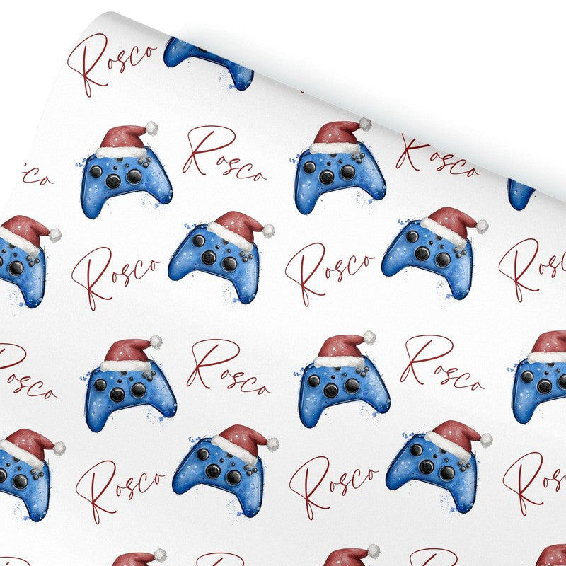 Gamer gift wrap for teenagers, Christmas wrapping paper for children