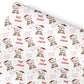 Christmas Gift Wrapping Paper,Personalised Girls or Boys Paper, Childrens Woodland Animal
