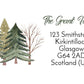 Christmas Address Labels rectangle personalised Christmas stickers business stickers