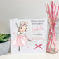 a card with a picture of a ballerina on it