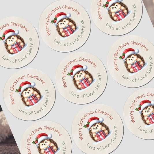 Personalised Christmas Stickers for Gift Present Wrapping Tags