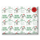 Football Christmas Wrapping Paper, Personalised Xmas Gift Wrap for Football Fans