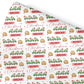 Personalised Christmas Gift Wrap – Children’s Tractor Design Wrapping Paper