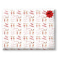 Christmas Gift Wrapping Paper,Personalised Reindeer Gift Wrap, For Her, For Him Novelty gift wrapping