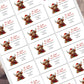 Christmas Address Labels rectangle personalised Christmas stickers business stickers