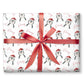 Personalised Christmas Wrapping Paper, Penguin Gift Wrap Kids