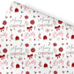 Personalised Wrapping Paper For Her, For Him, Christmas Elements Deisgn, Personalised Christmas Gift Wrap, Wife ,Gran. Mum