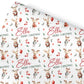 Childrens Gift Wrap Wrapping Paper, Santa & Reindeer Design, Personalised Boys and Girls Paper, Novelty Gift Wrap Roll