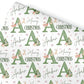 Personalized Christmas Wrapping Paper, Initial Design,