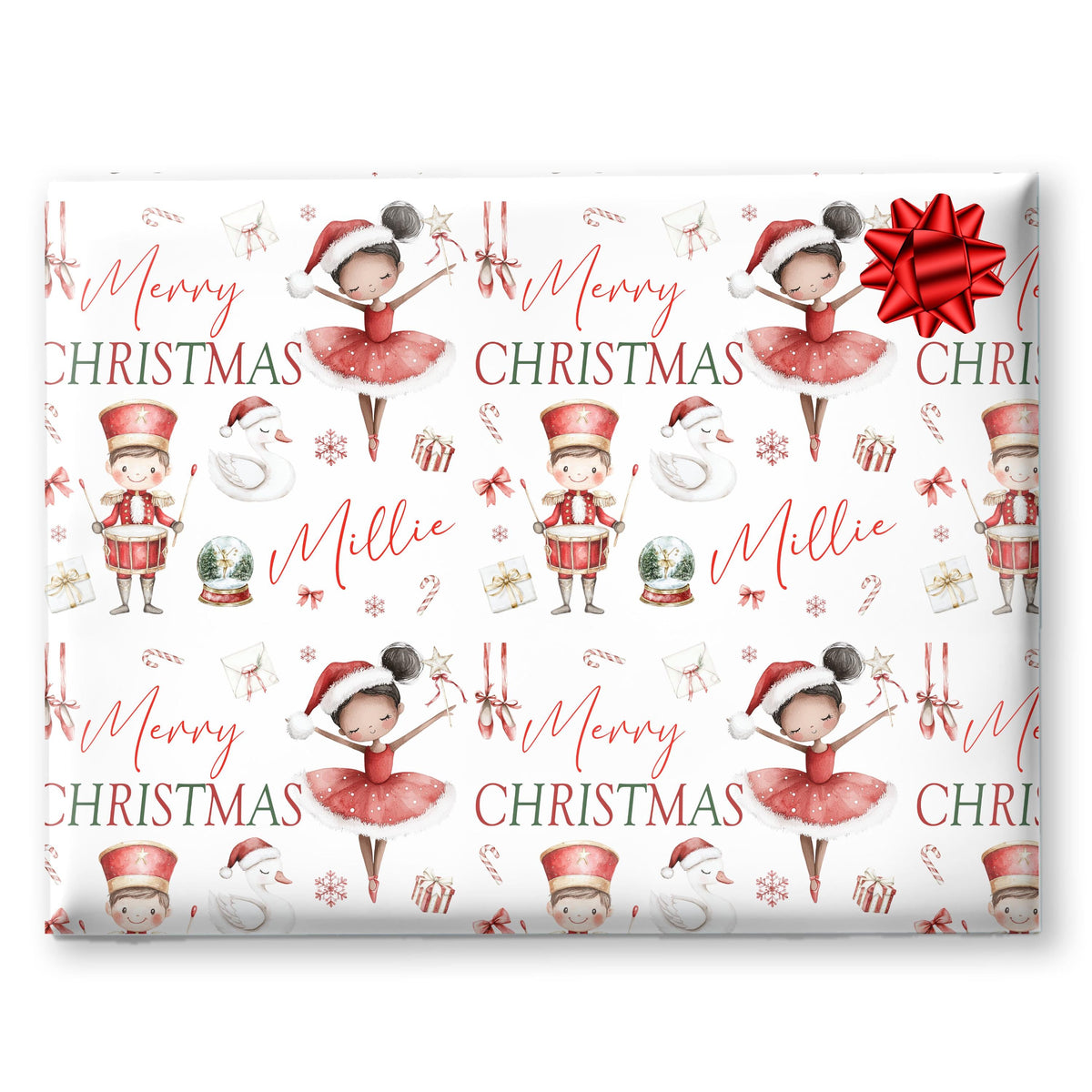Personalised Wrapping Paper | Ballerina, Nutcracker Gift Wrap Roll