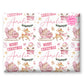 Personalised Gift Wrap | Personalised Christmas Wrapping Paper | Personalised Gift Wrap | Fun Gift Wrap | Pink Reindeer Sleigh