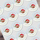 Personalised Christmas American Football sticker, Gift Tags, Gift Wrap Present Stickers