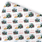 Personalised Christmas Gift Wrap – Farmer Tractor Design Wrapping Paper- Farm yard gift ideas