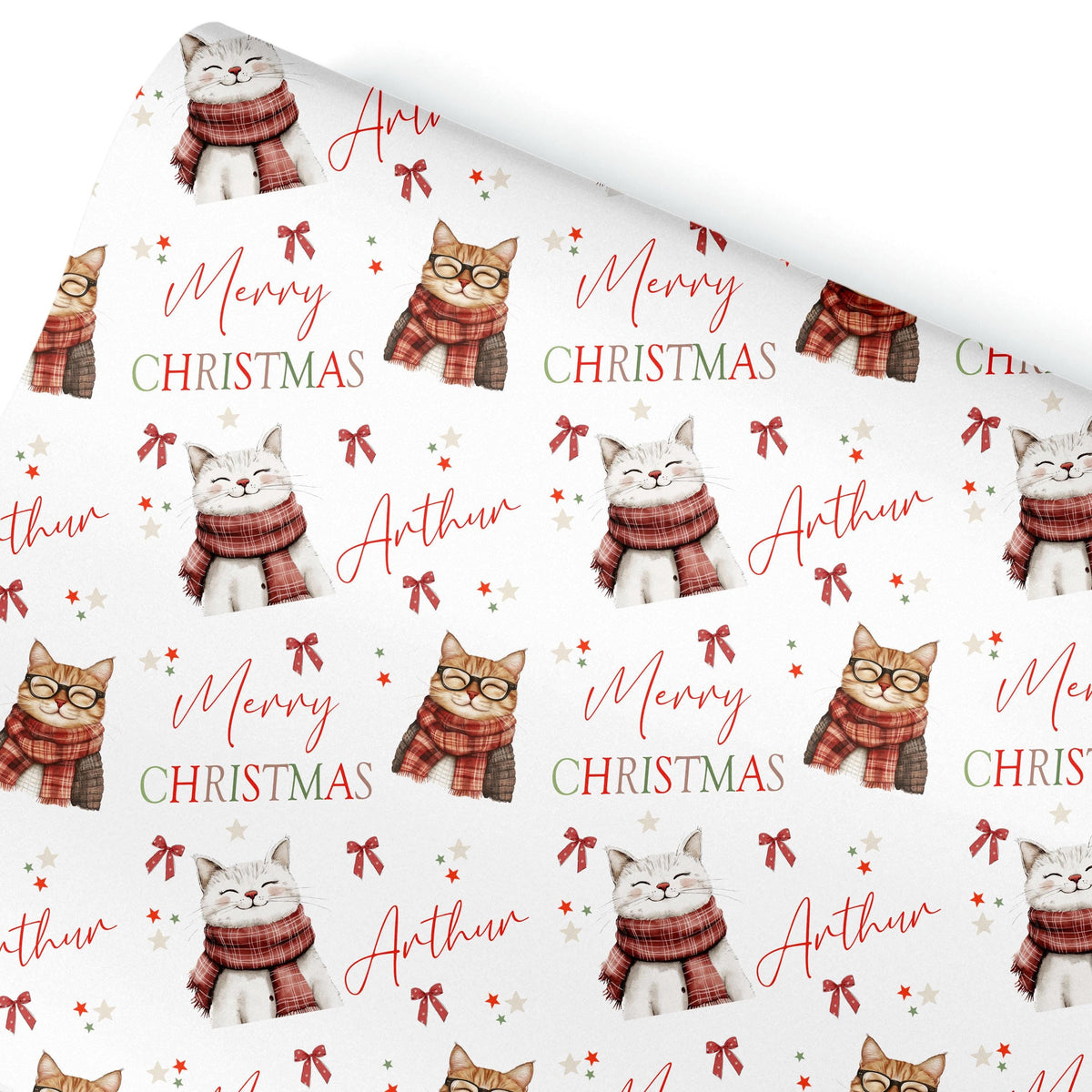 Personalised Dog Gift Wrap, Christmas Wrapping Paper, A2 Sheet Set