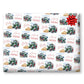 Personalised Christmas Gift Wrap – Farmer Tractor Design Wrapping Paper- Farm yard gift ideas